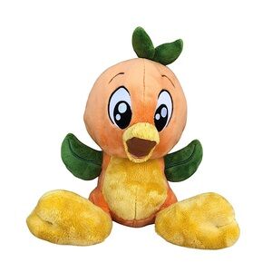 Disney Parks Florida Orange Fruit Bird Big Feet Yellow Orange Green  Plush 12"